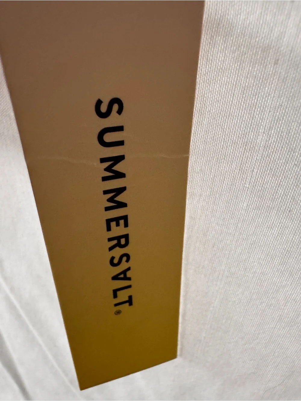 summersalt Rust and Black Ribbed Knit Scarf